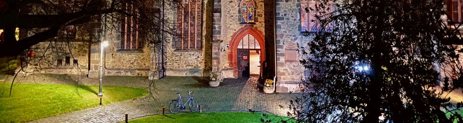 Fahrrad vor der Markuskirche